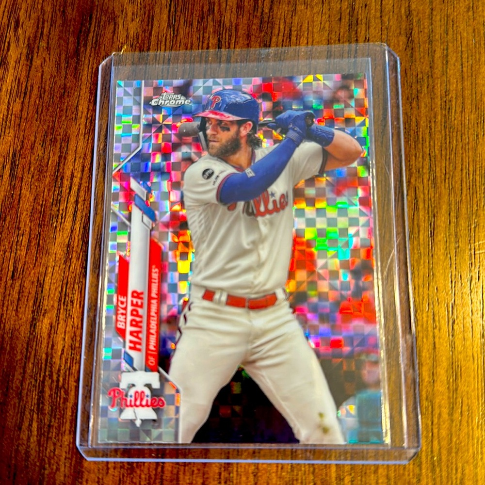Bryce Harper 2020 Topps Chrome X-Fractor 97